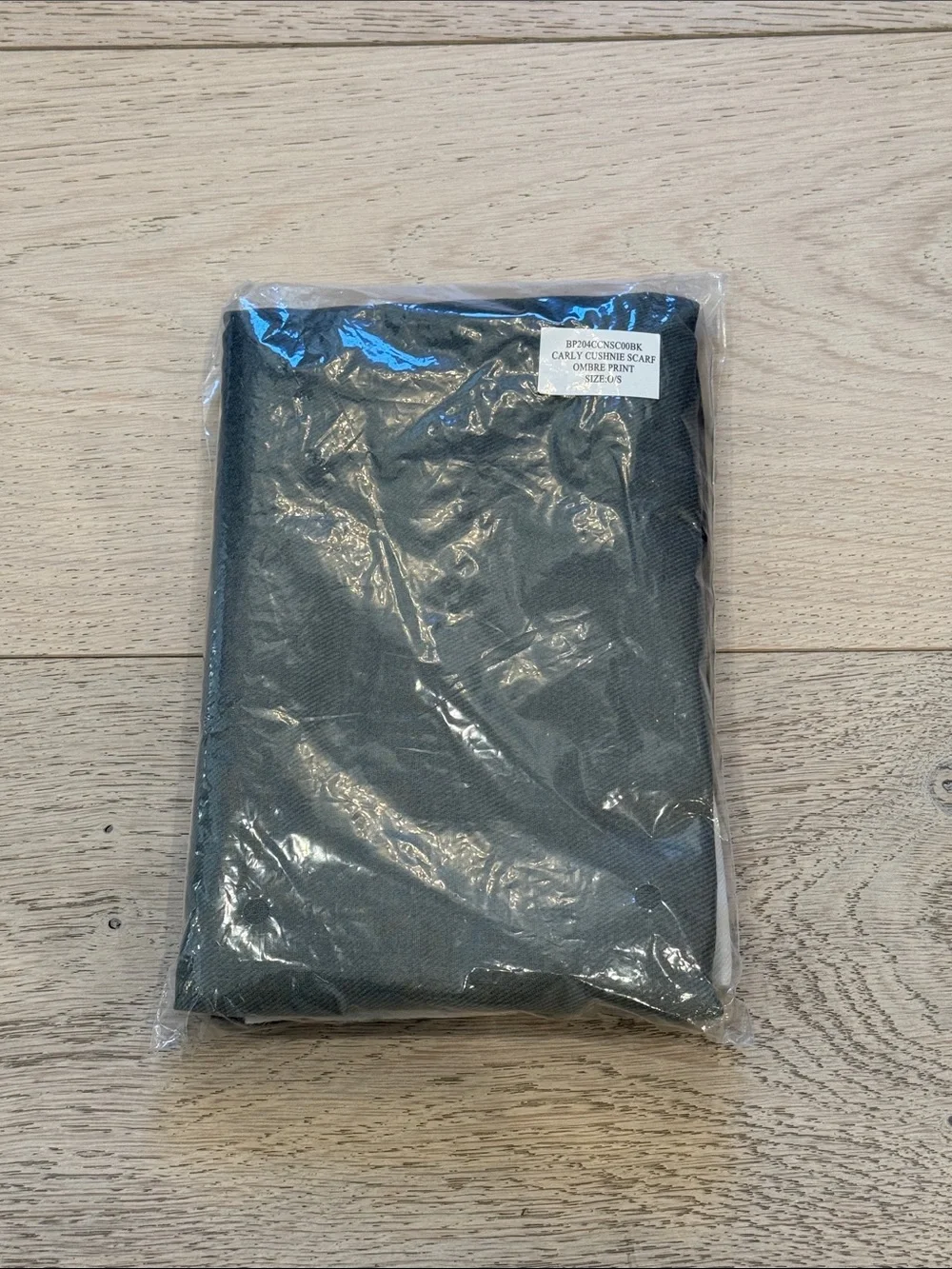 CUSHNIE Grey Horizon Scarf in Ombré Print NWT